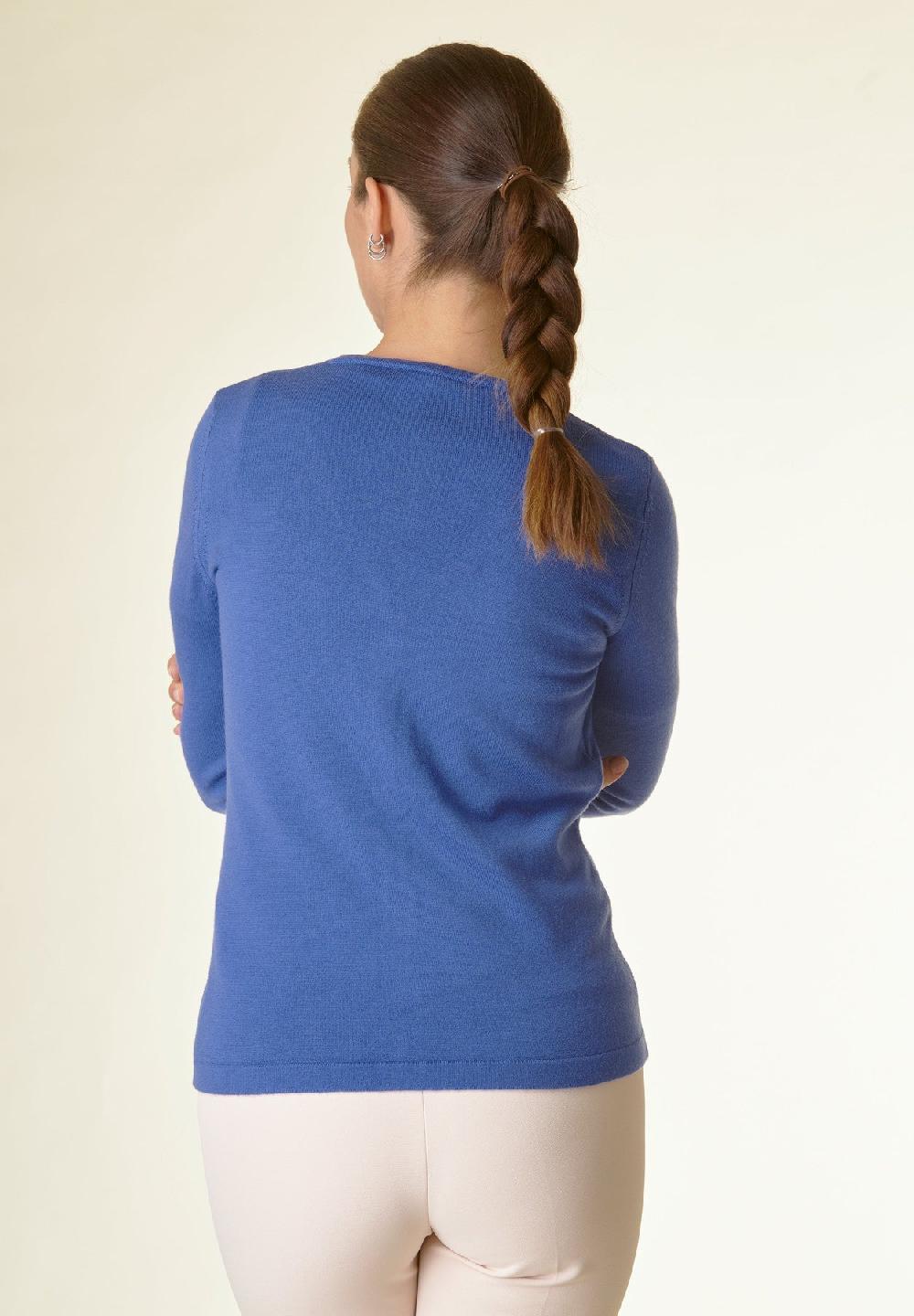 Angelico Cardigan Bluette Lana Merinos