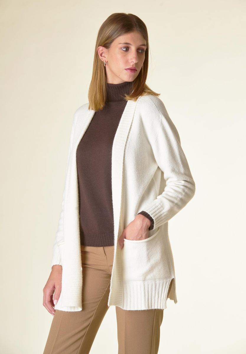 Angelico Cardigan Panna Sciallato Tasconi Soft