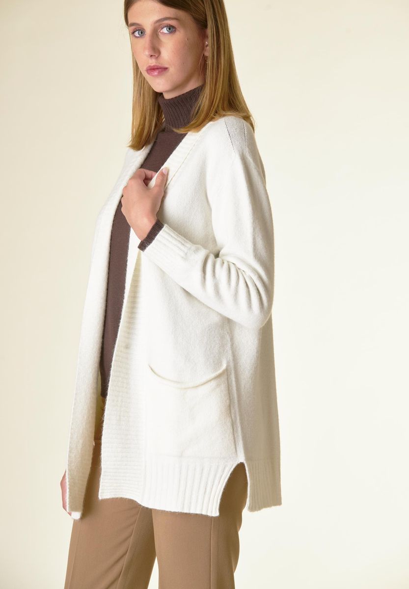 Angelico Cardigan Panna Sciallato Tasconi Soft