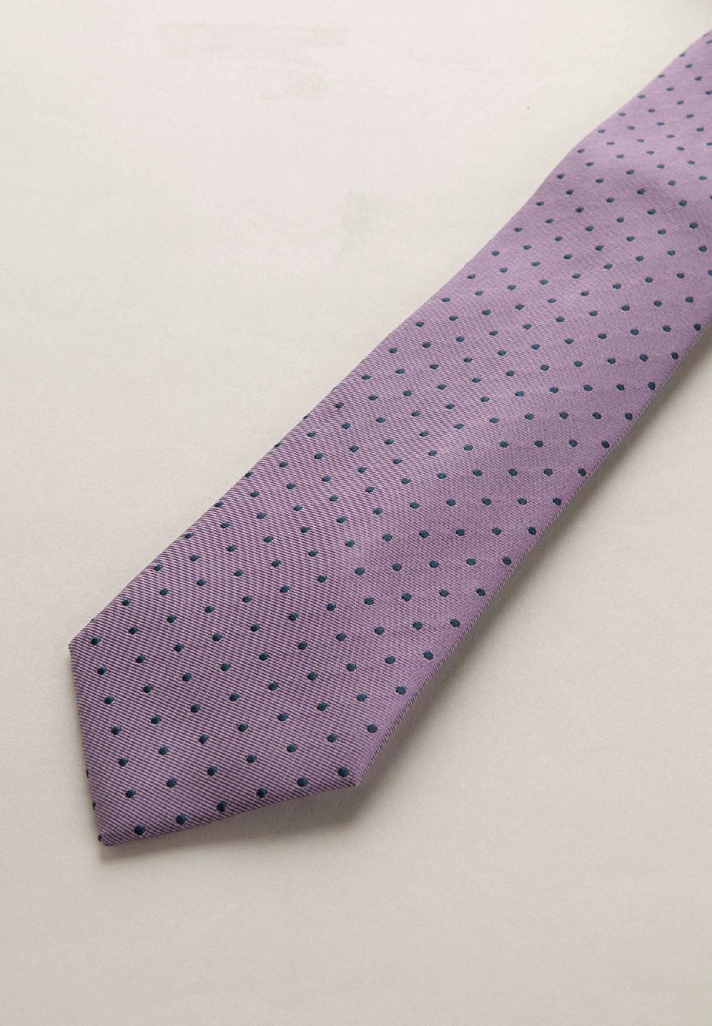 Angelico Cravatta Glicine Pois Seta