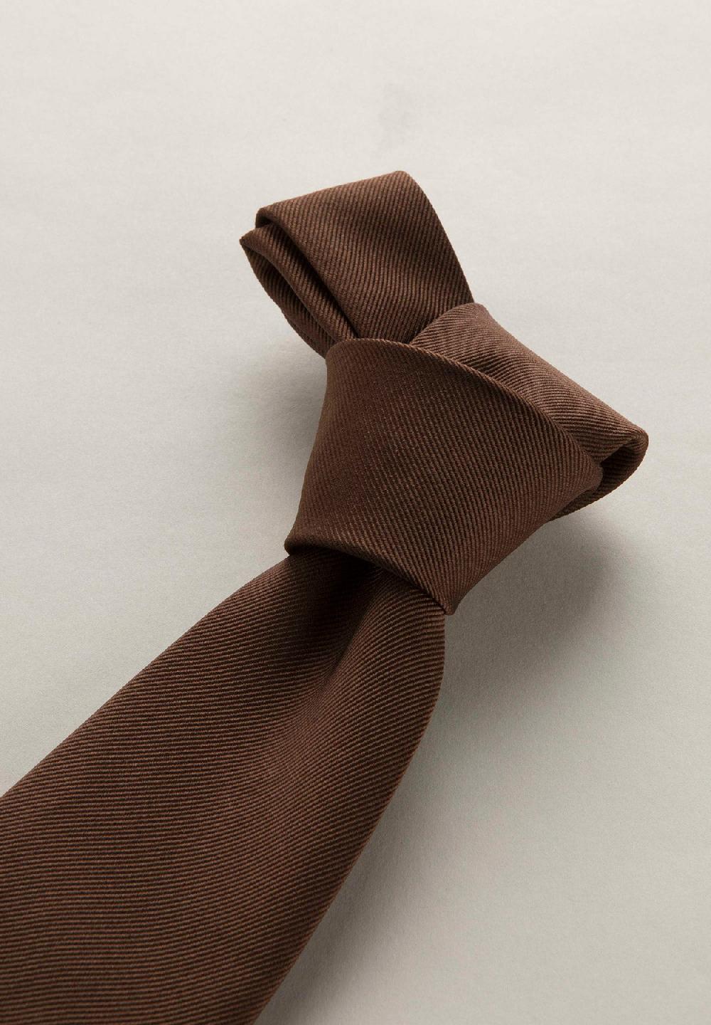 Angelico Cravatta Moro Seta Unita