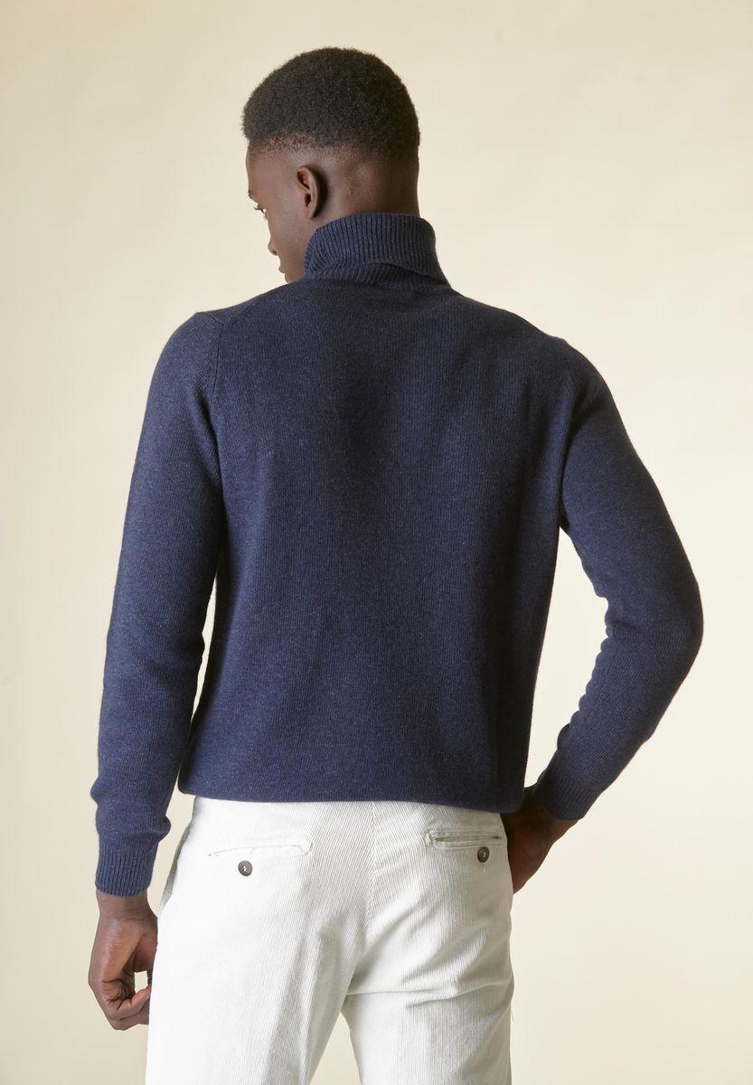 Angelico Dolcevita Blu Denim Mano-cashmere