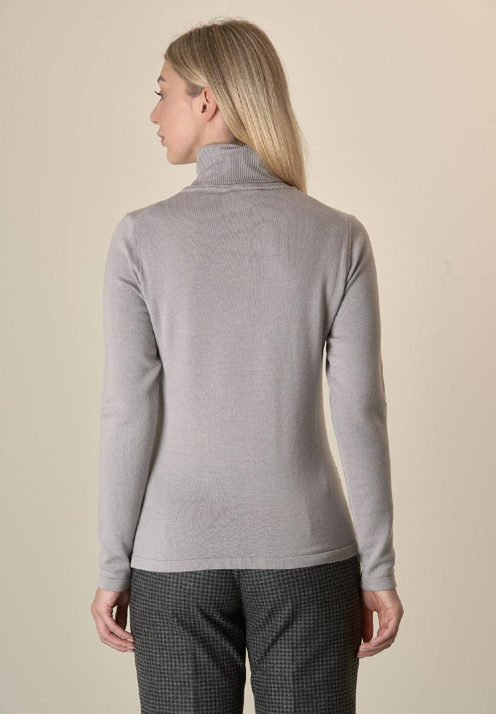 Angelico Dolcevita Grigio Chiaro Lana Merinos