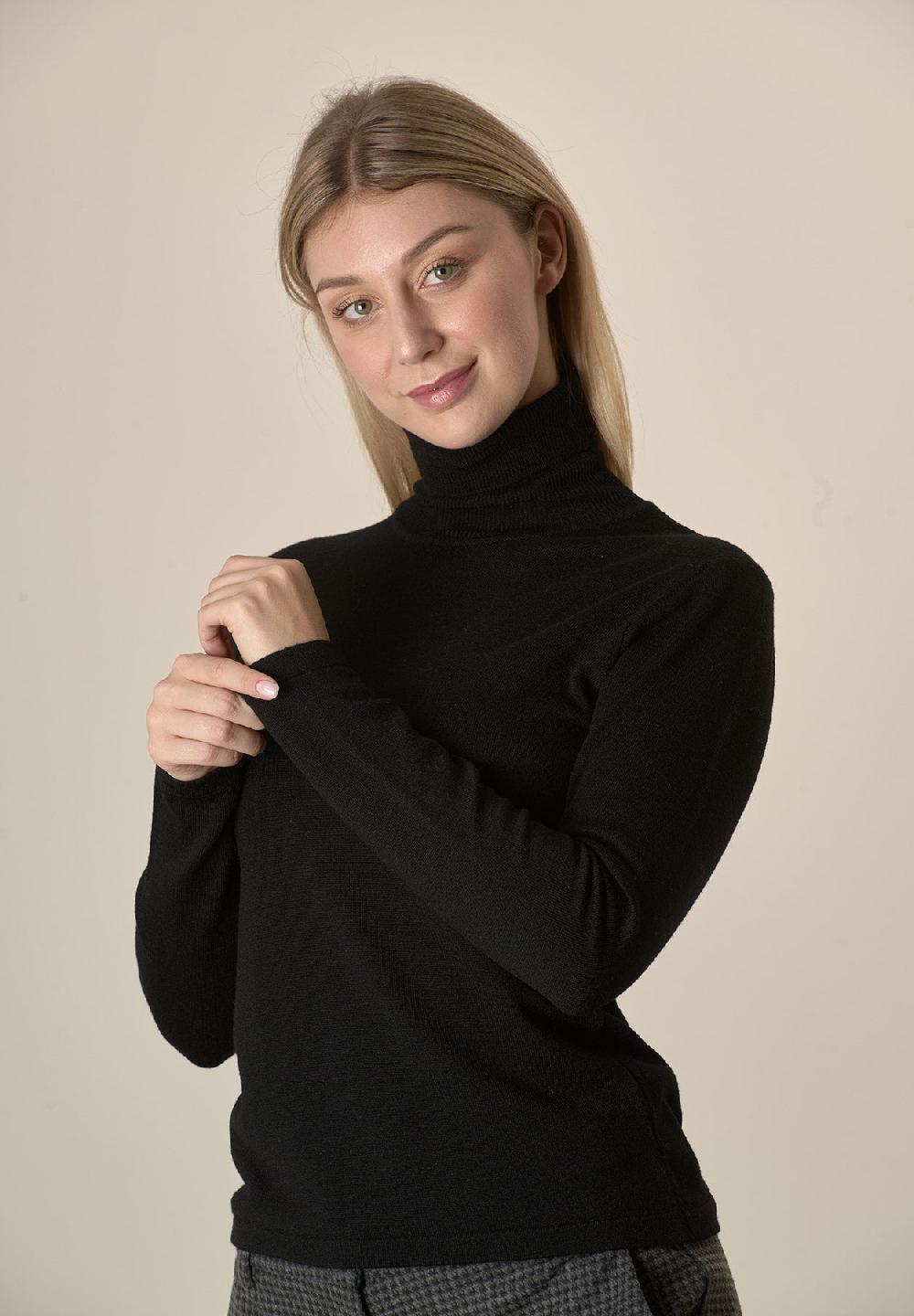 Angelico Dolcevita Nero Lana Merinos