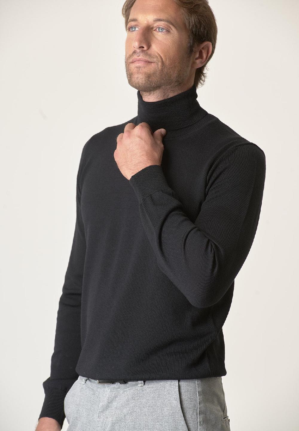 Angelico Dolcevita Nero Lana Merinos Extrafine