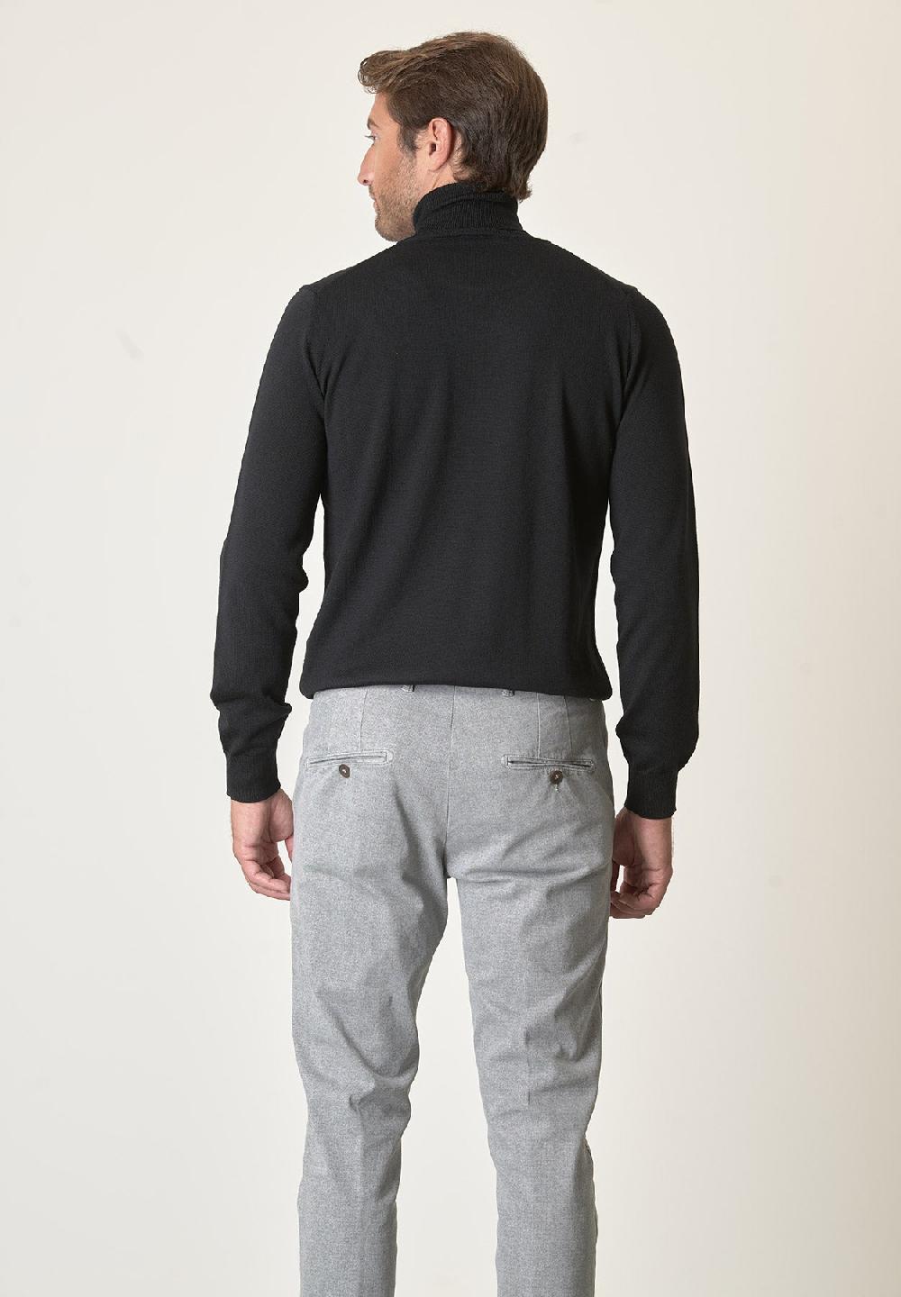 Angelico Dolcevita Nero Lana Merinos Extrafine