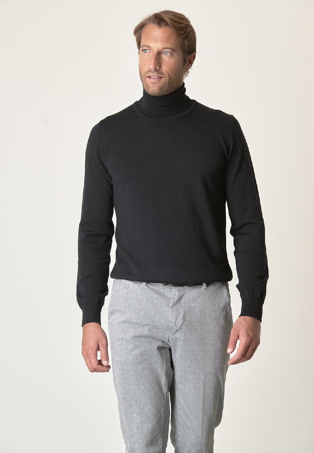 Angelico Dolcevita Nero Lana Merinos Extrafine