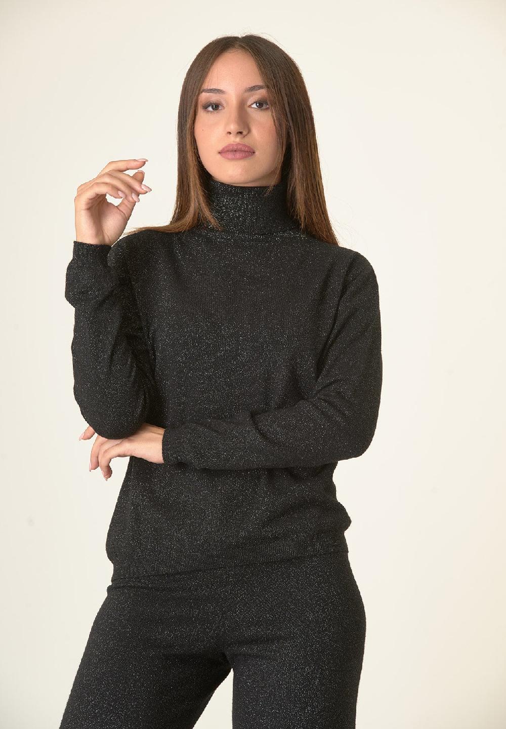 Angelico Dolcevita nero lurex