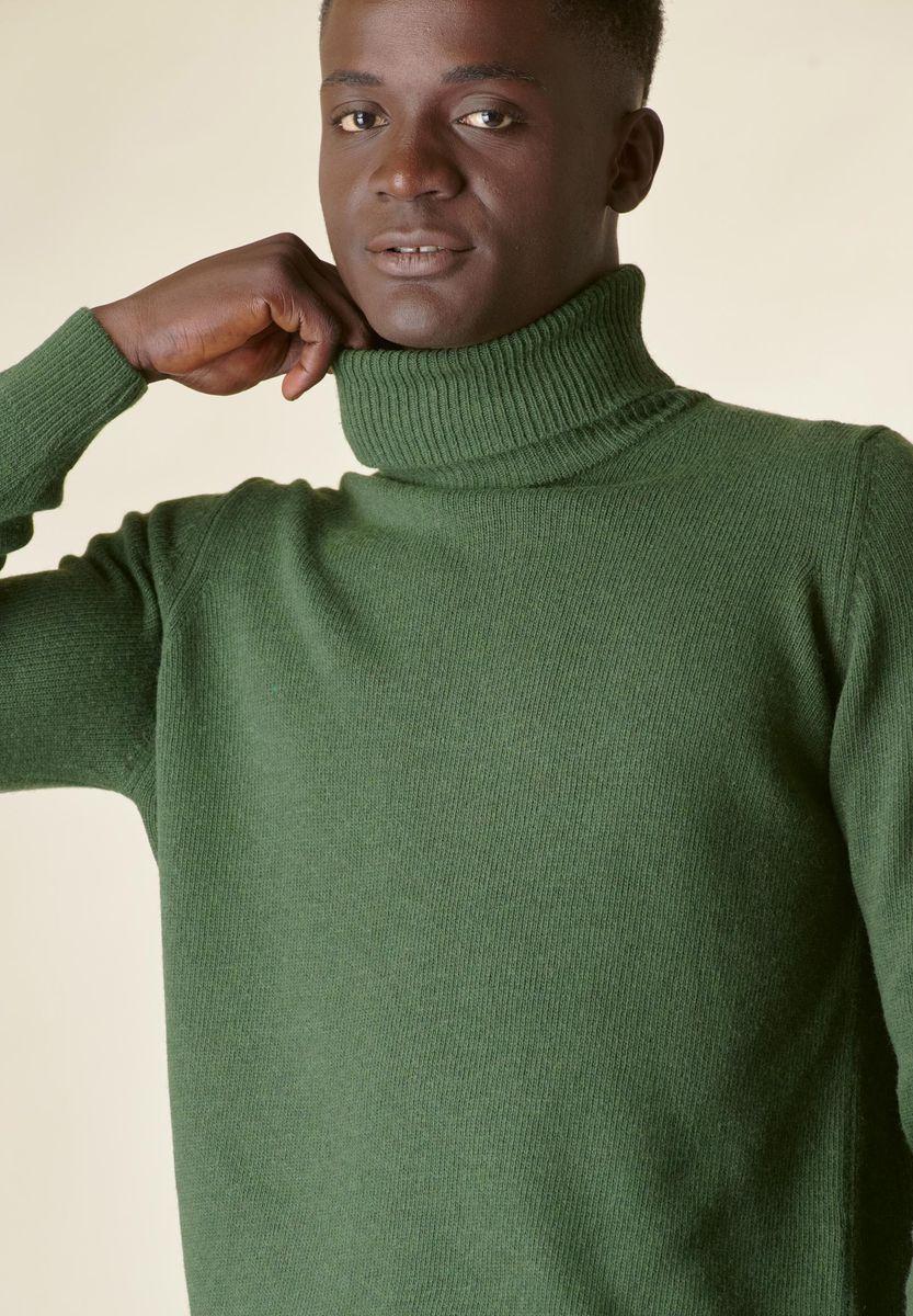 Angelico Dolcevita Verde Loden Mano-cashmere