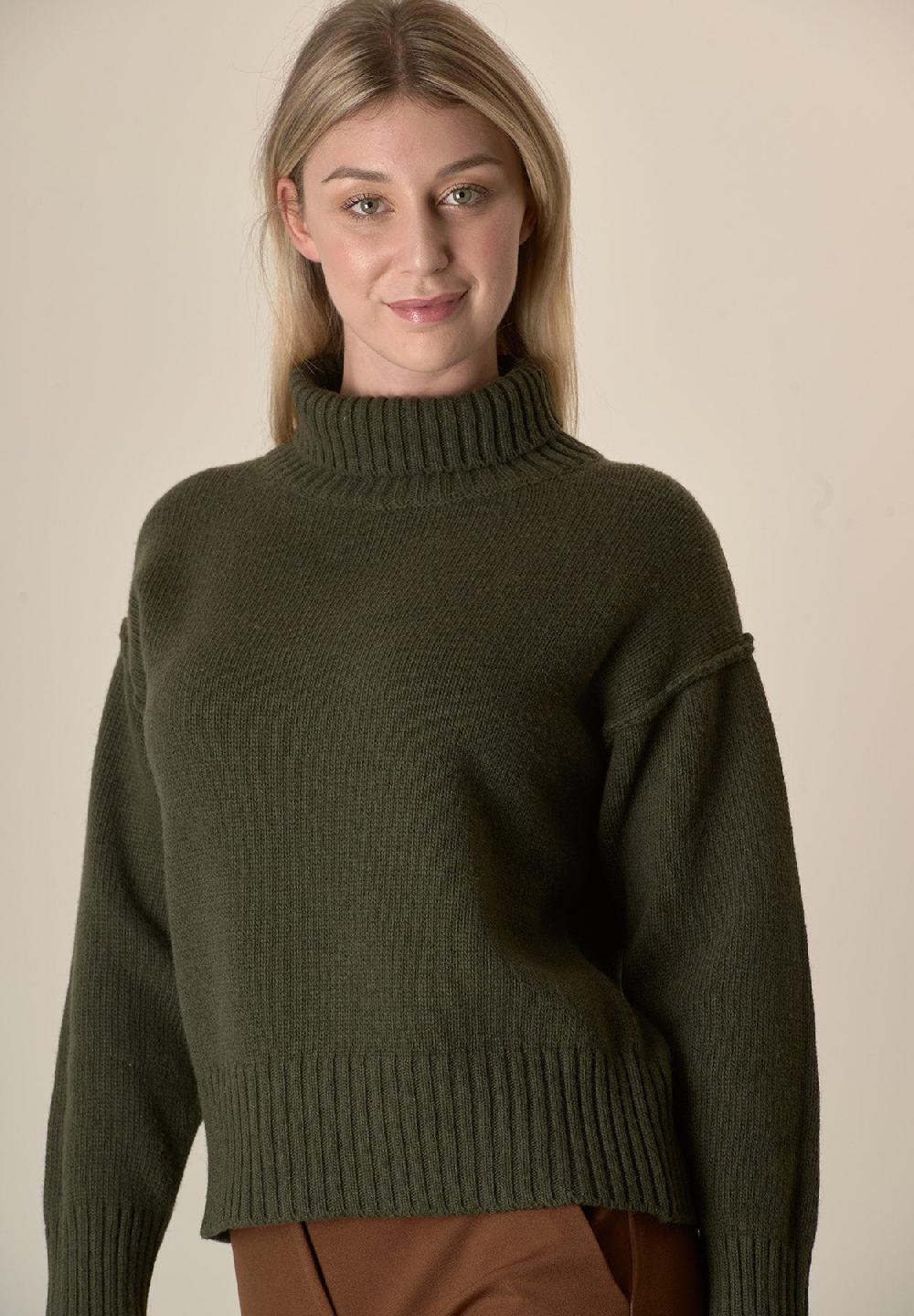 Angelico Dolcevita Verdone Misto Cashmere