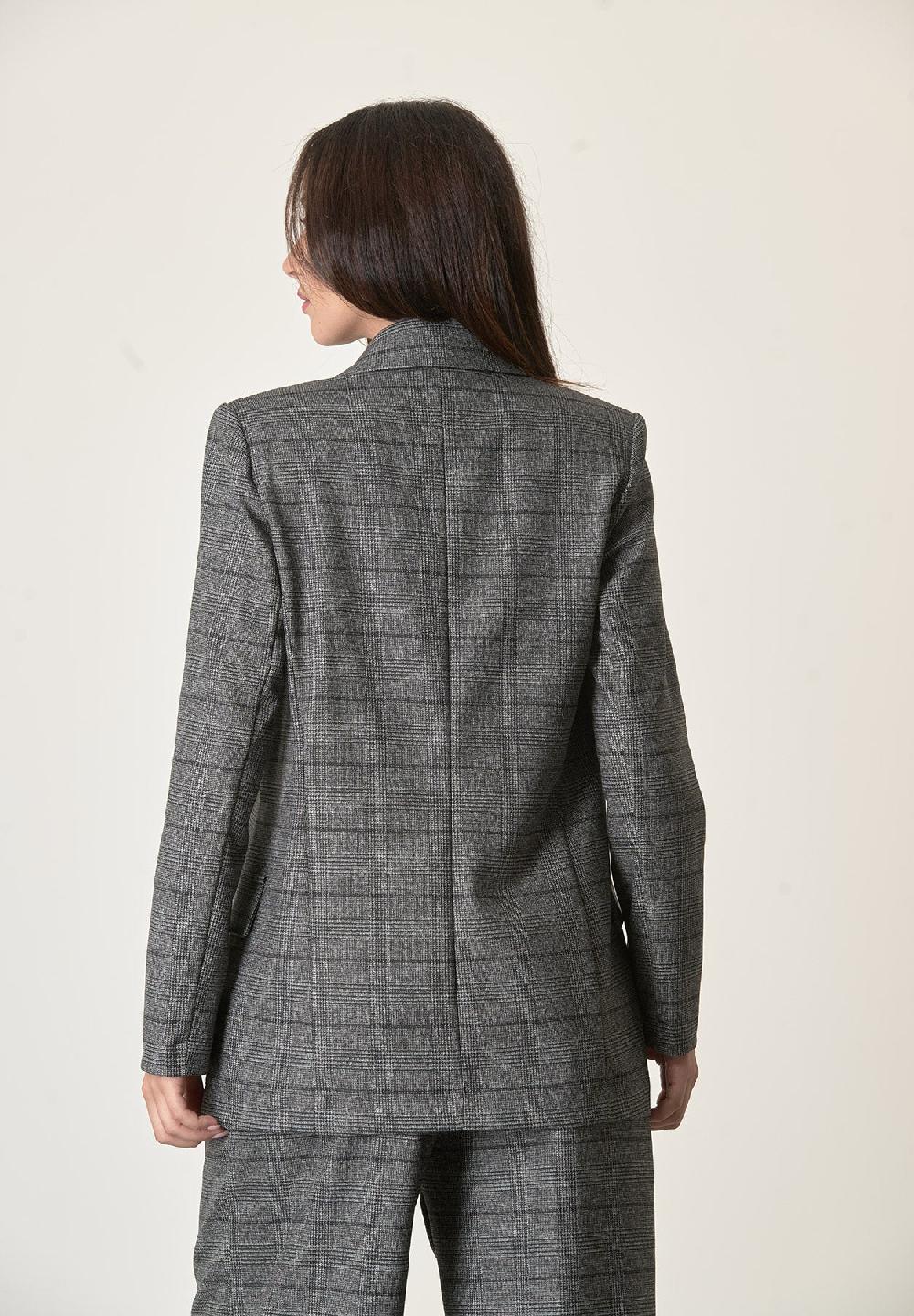 Angelico Giacca Antracite Galles Senza Bottoni