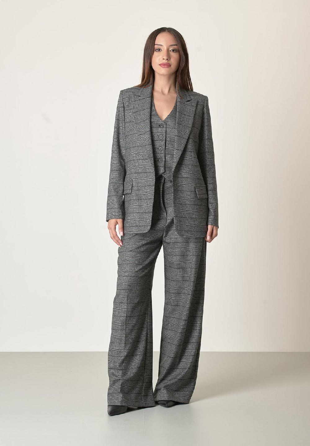 Angelico Giacca antracite Galles senza bottoni