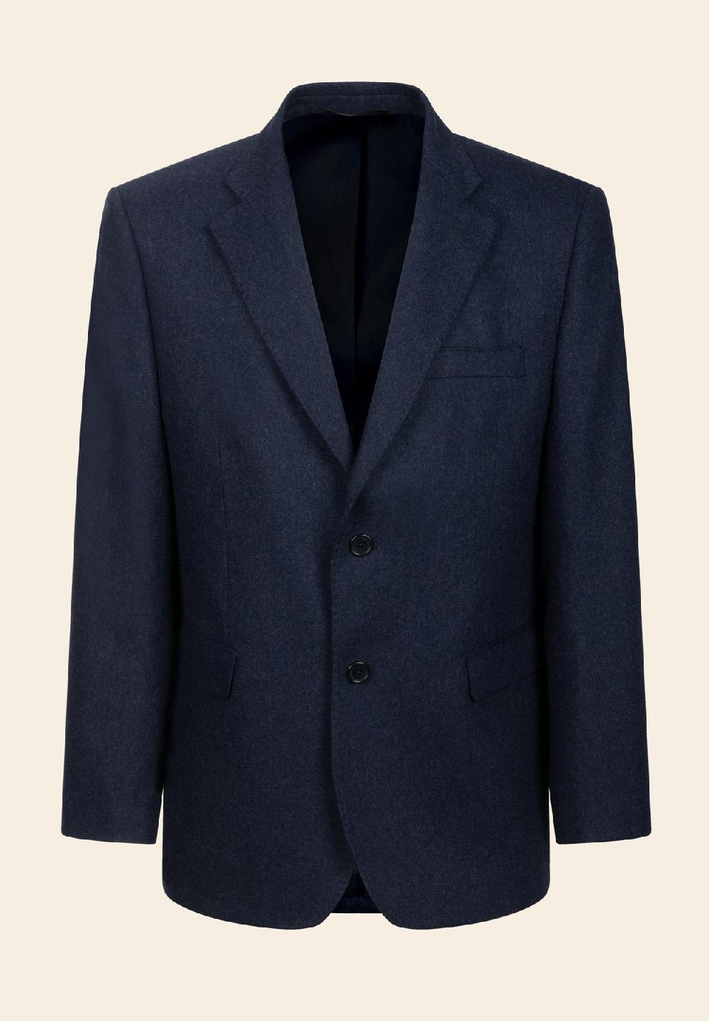 Angelico Giacca blu misto lana comfort fit