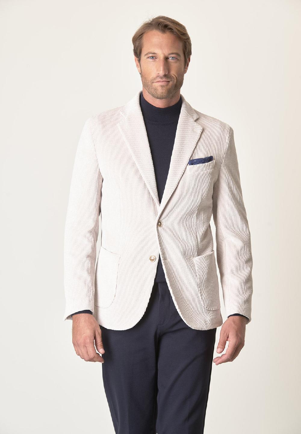 Angelico Giacca Gesso Velluto