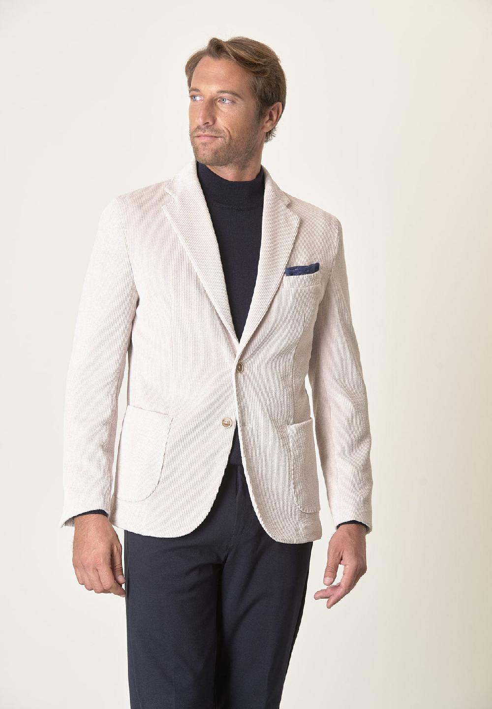 Angelico Giacca Gesso Velluto