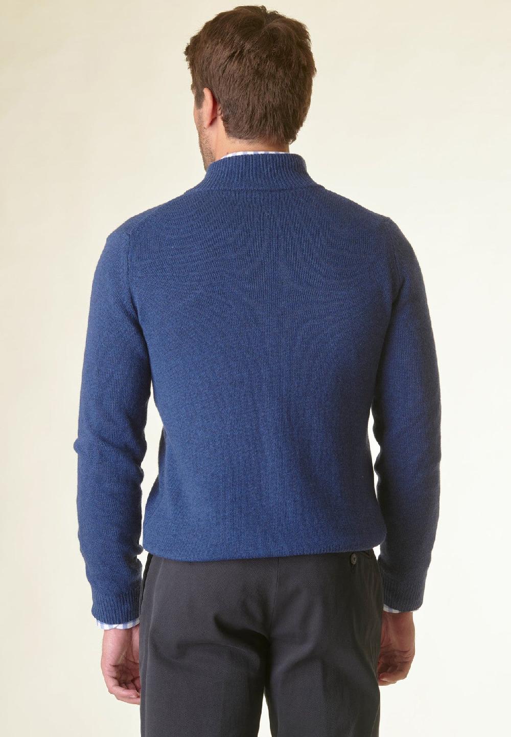 Angelico Giacca In Maglia Avio Mano Cashmere