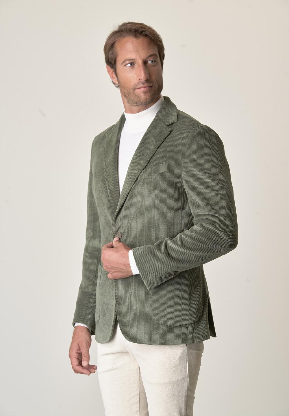 Angelico Giacca Verde Velluto