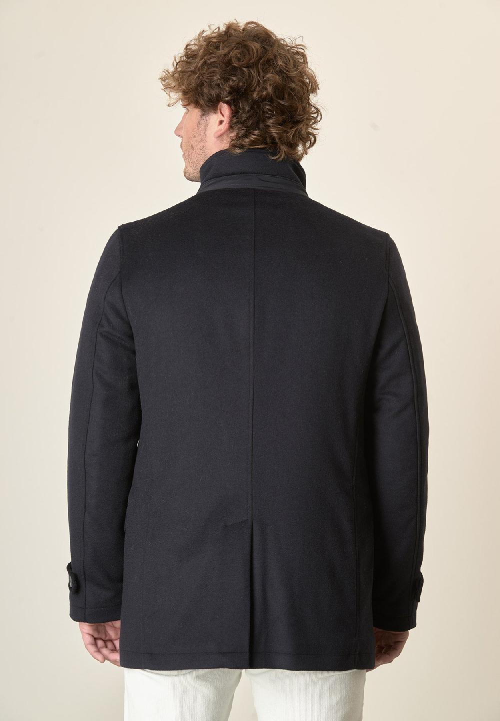 Angelico Giaccone Blu Caban Pettorina Staccabile