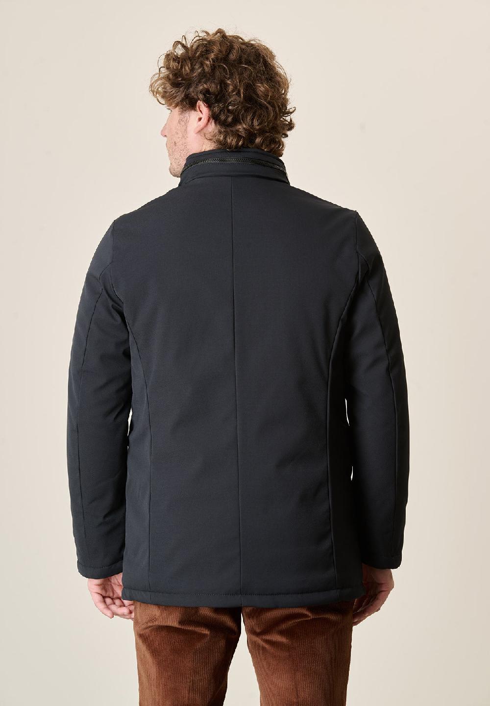 Angelico Giaccone Blu Field Tessuto Tecnico