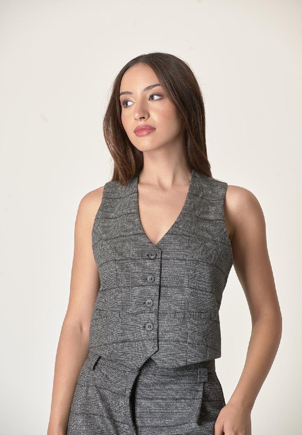 Angelico Gilet Antracite Galles