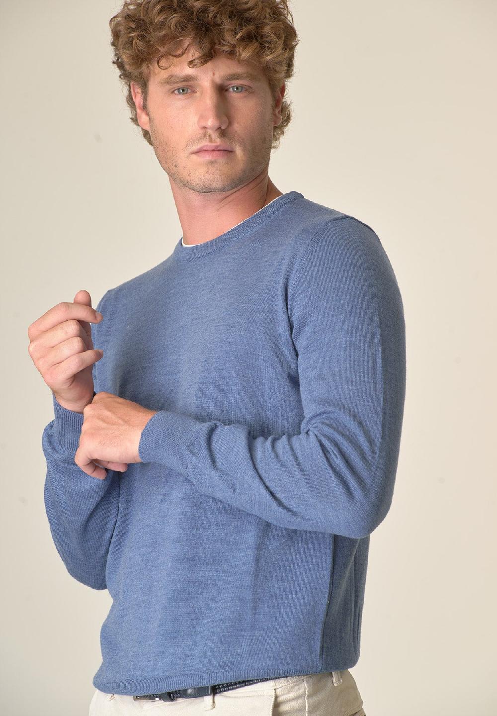 Angelico Girocollo Avio Lana Merinos Extrafine