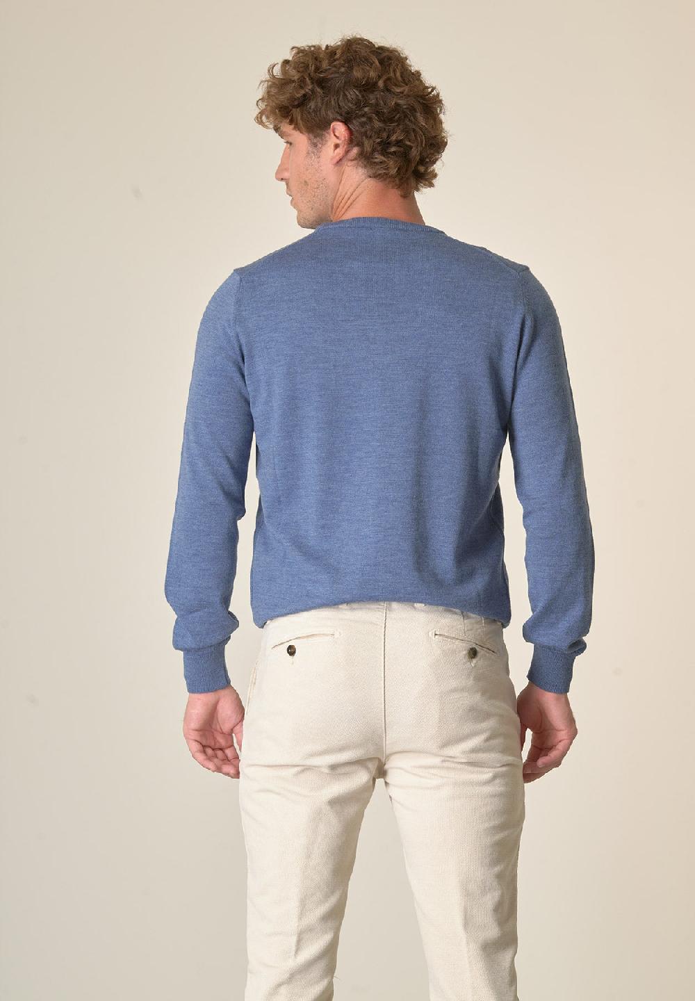 Angelico Girocollo Avio Lana Merinos Extrafine