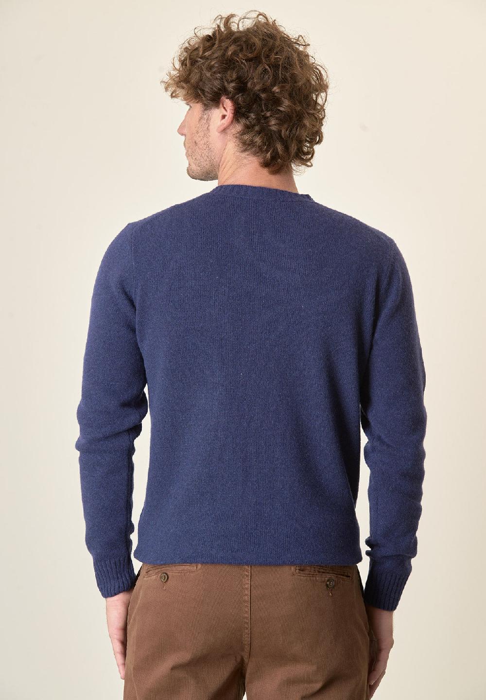 Angelico Girocollo Bluette Puro Cashmere