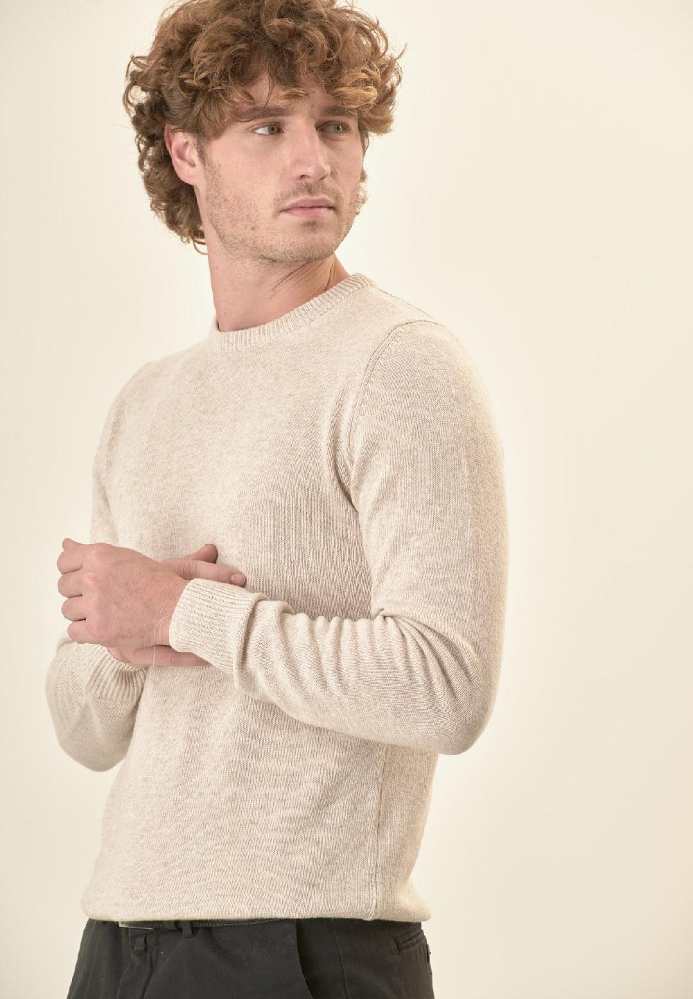 Angelico Girocollo Naturale Misto Cashmere