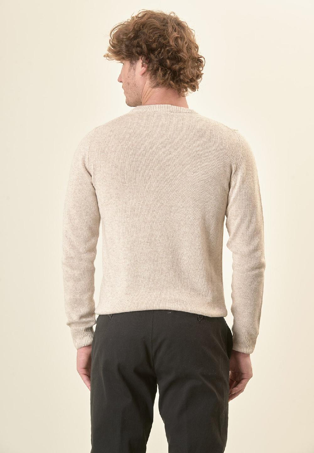 Angelico Girocollo Naturale Misto Cashmere