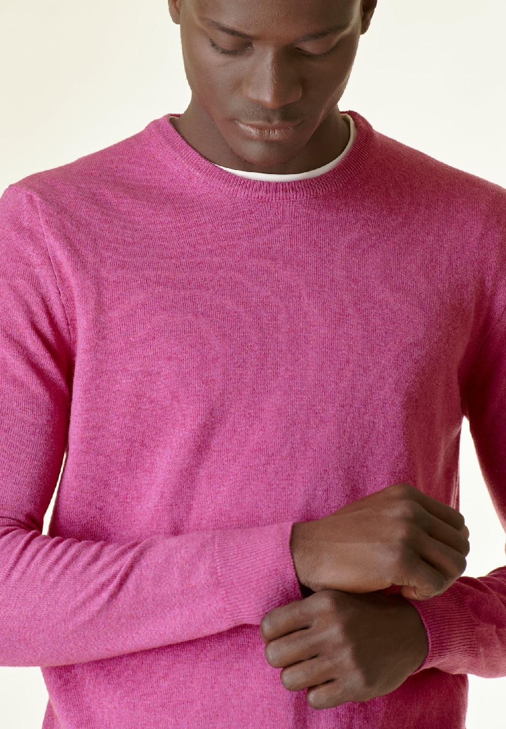 Angelico Girocollo Rosa Antico Misto-cashmere