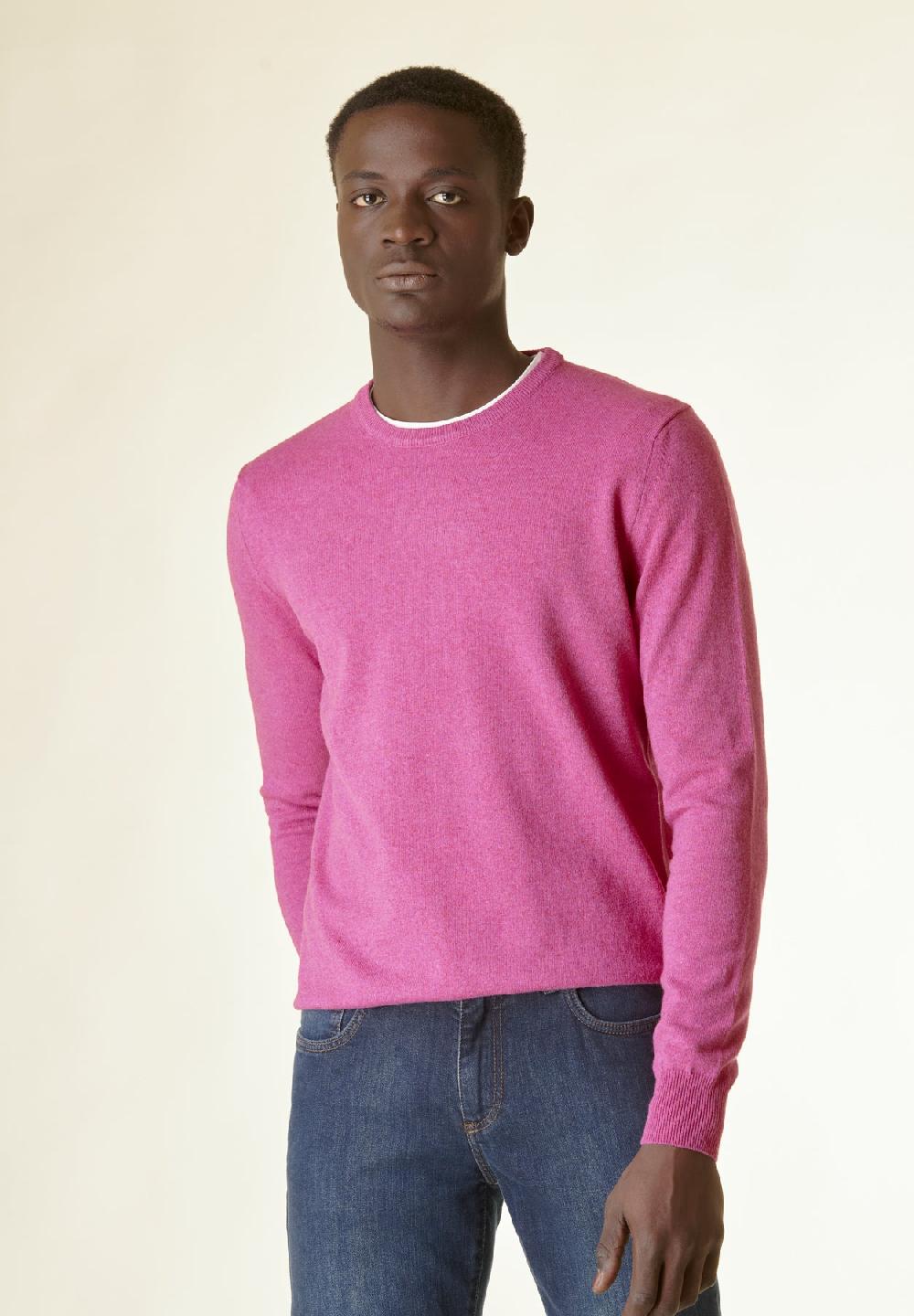 Angelico Girocollo rosa antico misto-cashmere