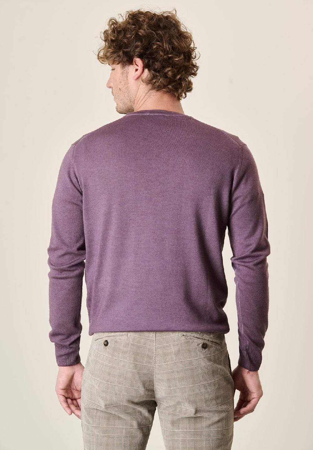 Angelico Girocollo Viola Lana Acidata