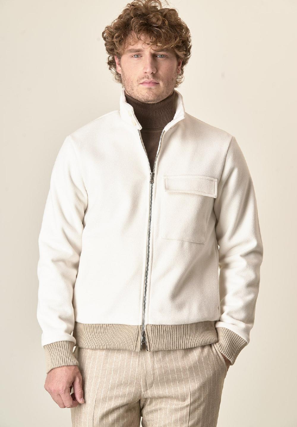 Angelico Giubbotto bomber panna