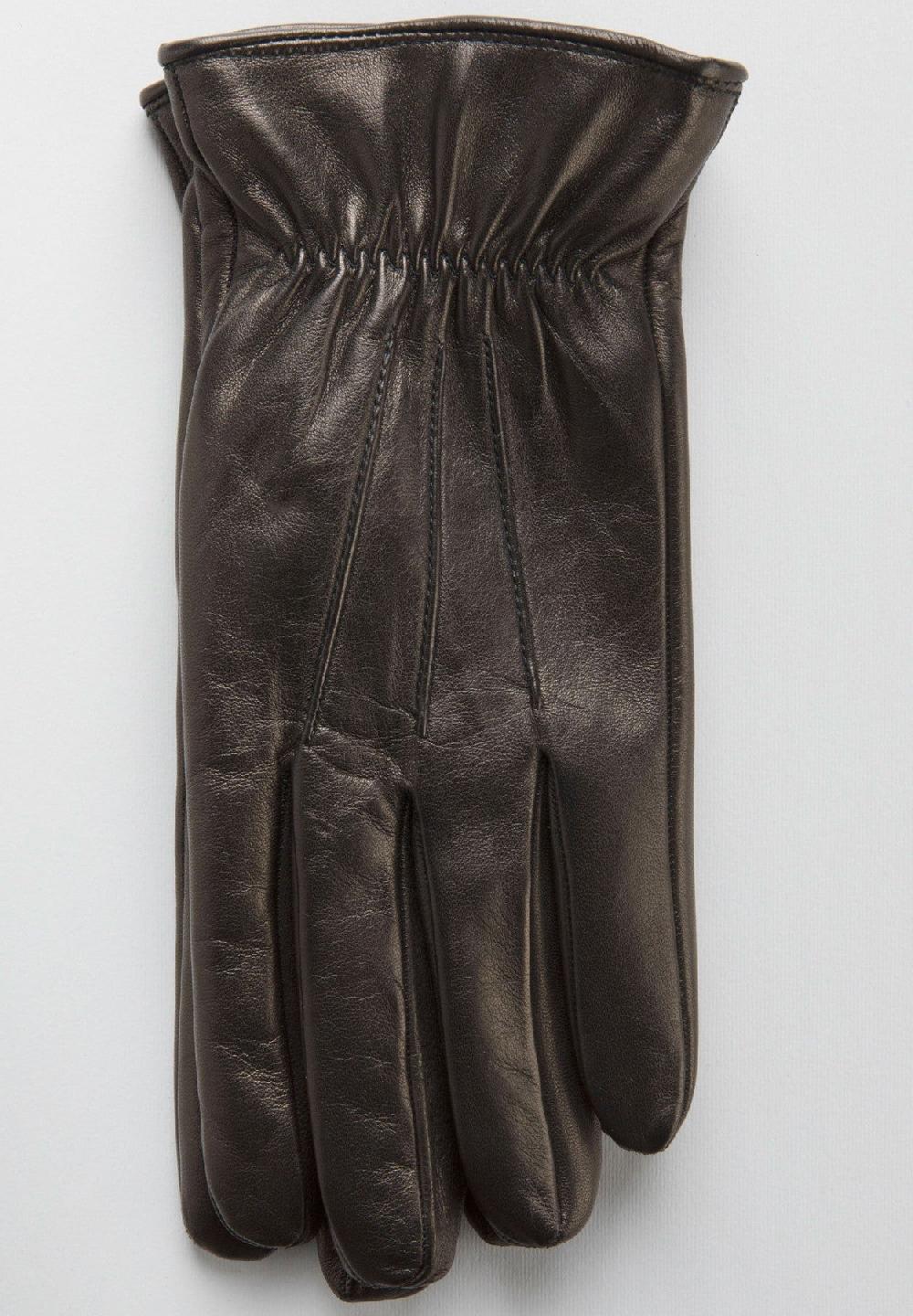 Angelico Guanti neri nappa foderati lana