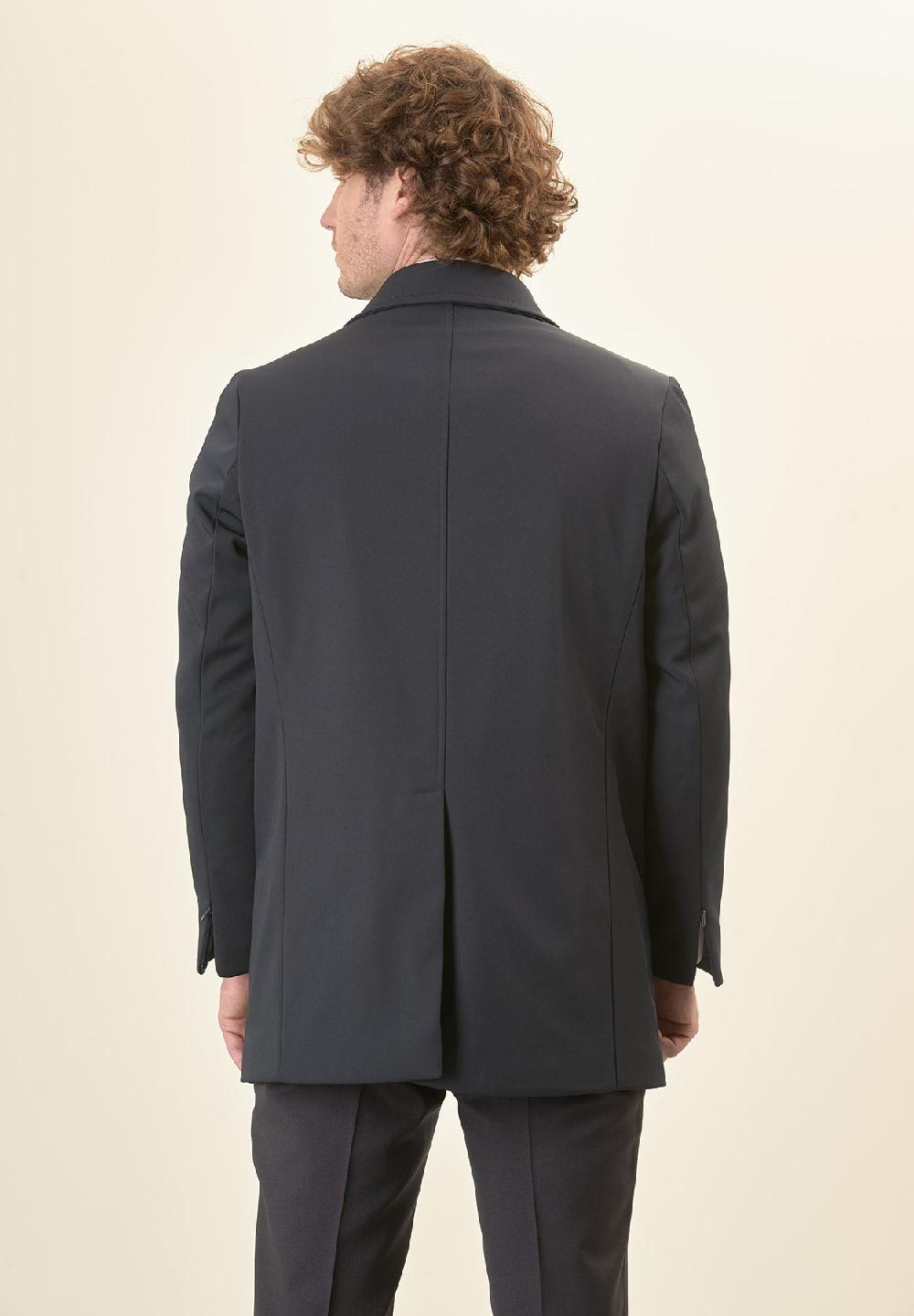 Angelico Impermeabile Blu Con Bottoni