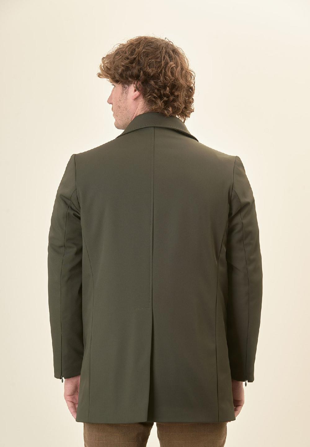 Angelico Impermeabile Verde Con Bottoni