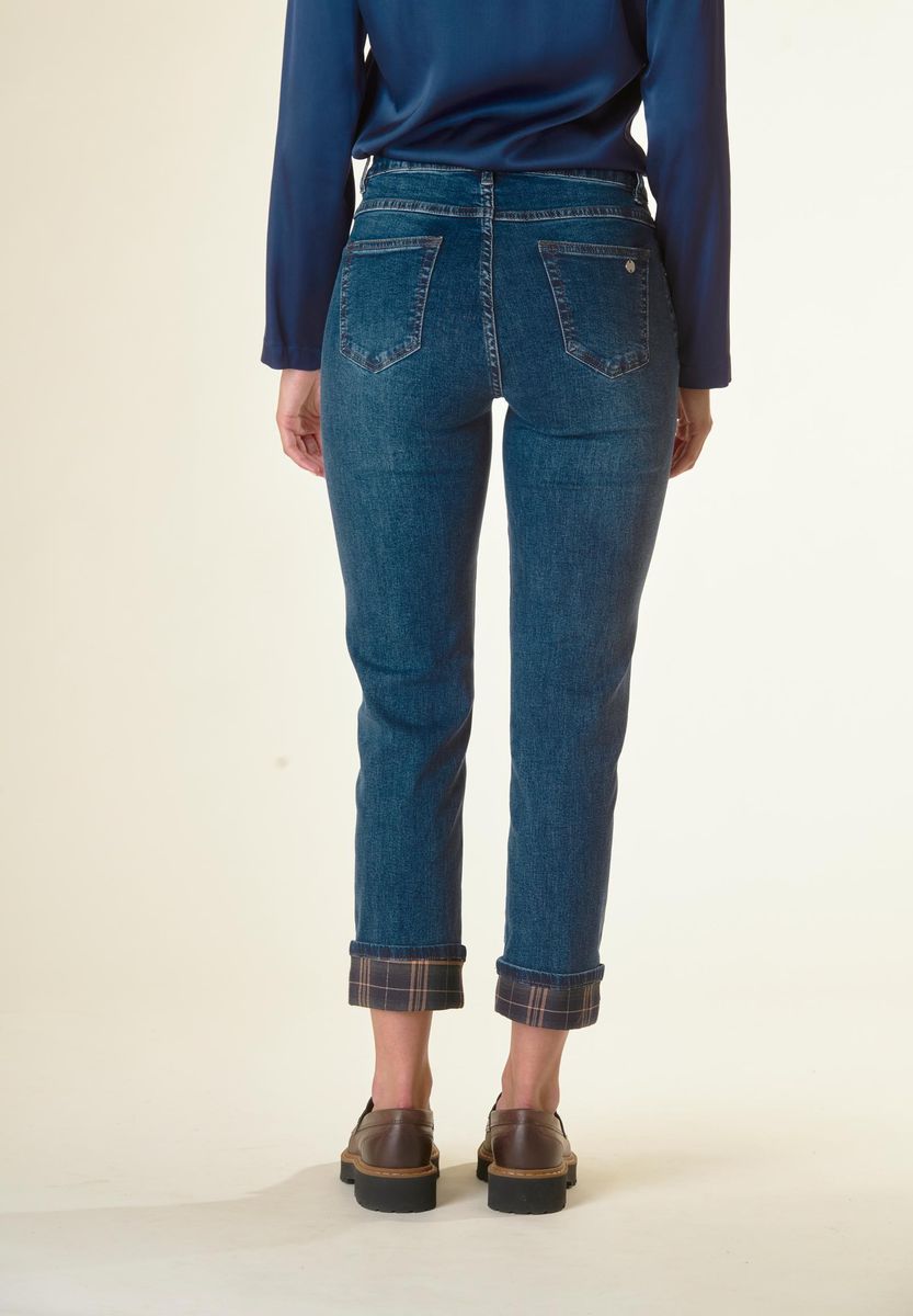 Angelico Jeans Risvolto Galles