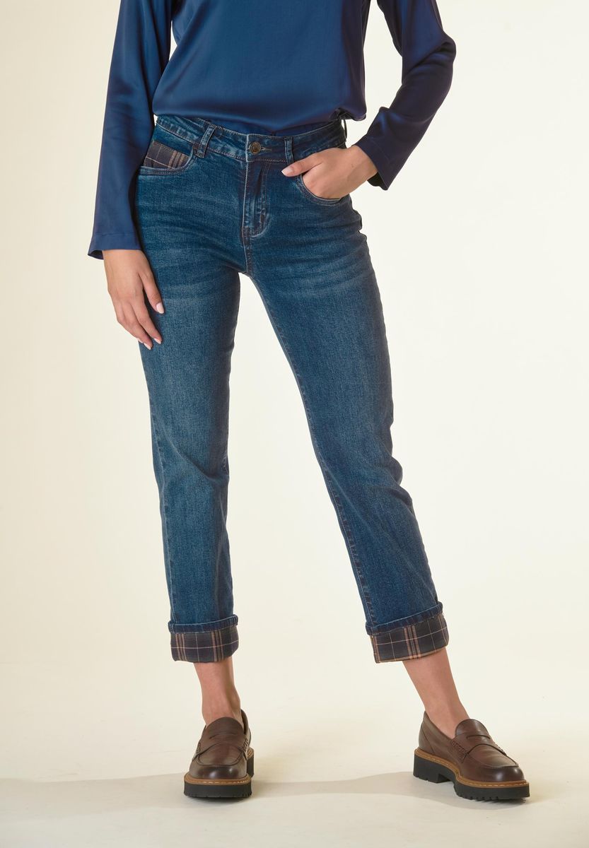 Angelico Jeans risvolto Galles