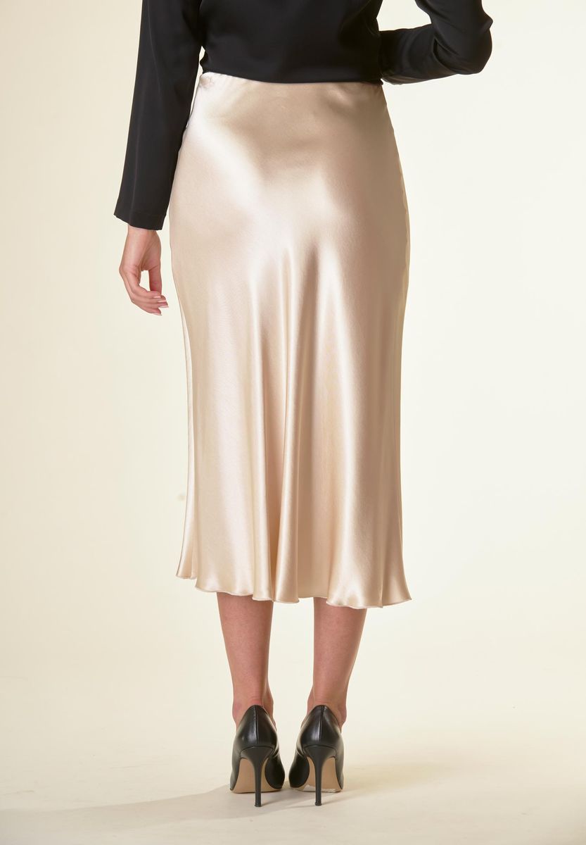 Angelico Longuette Avorio Satin Svasata