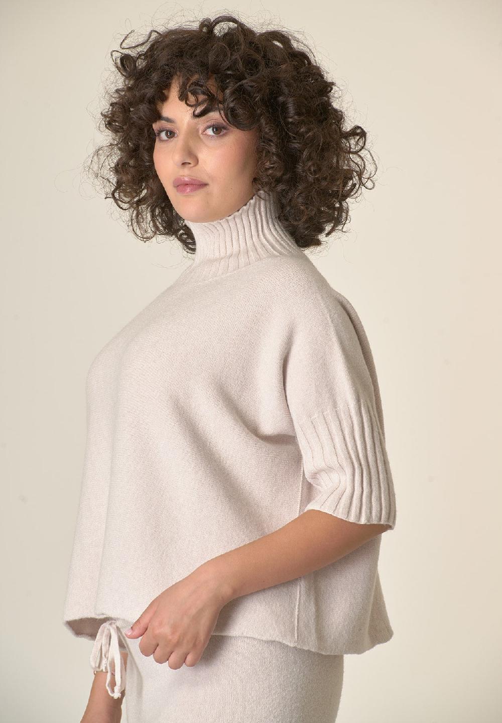 Angelico Lupetto Avorio Soft Manica 3/4