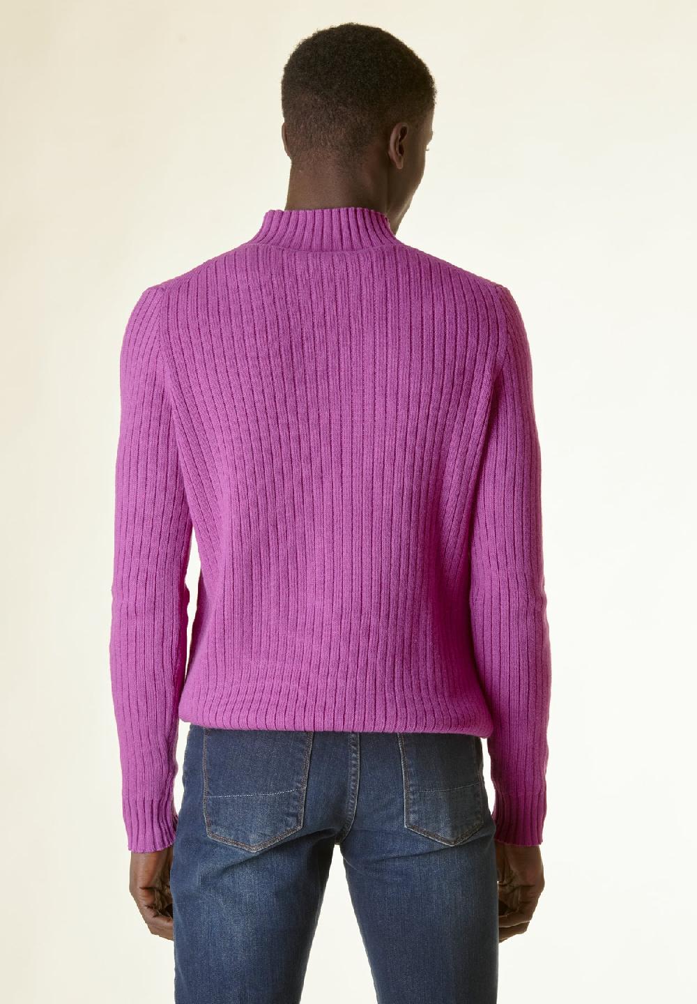 Angelico Lupetto Malva Coste E Intreccio