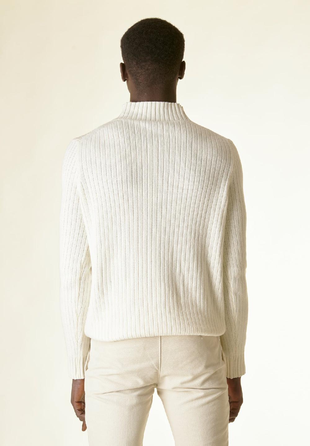 Angelico Lupetto Panna Coste E Intreccio