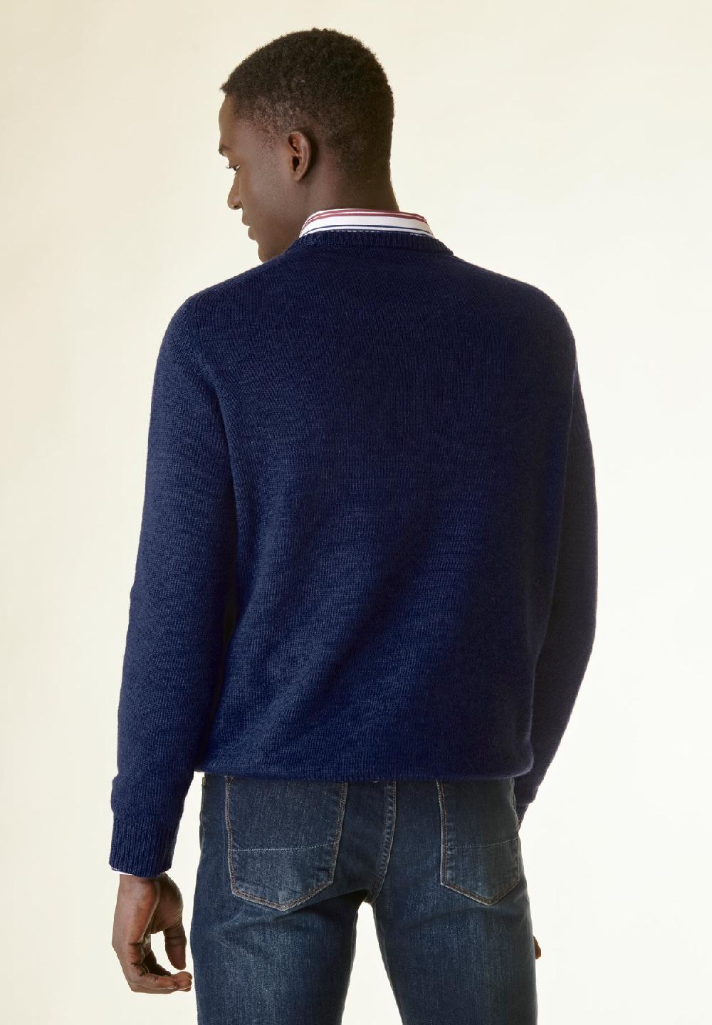 Angelico Maglia Bluette Finte Losanghe Raglan