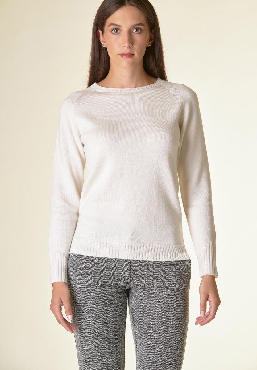 Angelico Maglia panna girocollo raglan Lana-Gatto