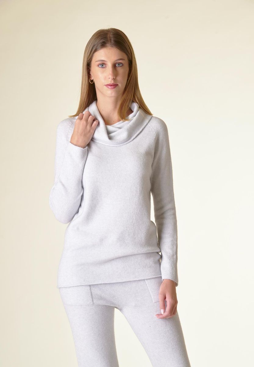 Angelico Maglia Perla Collo Anello Viscosa Soft