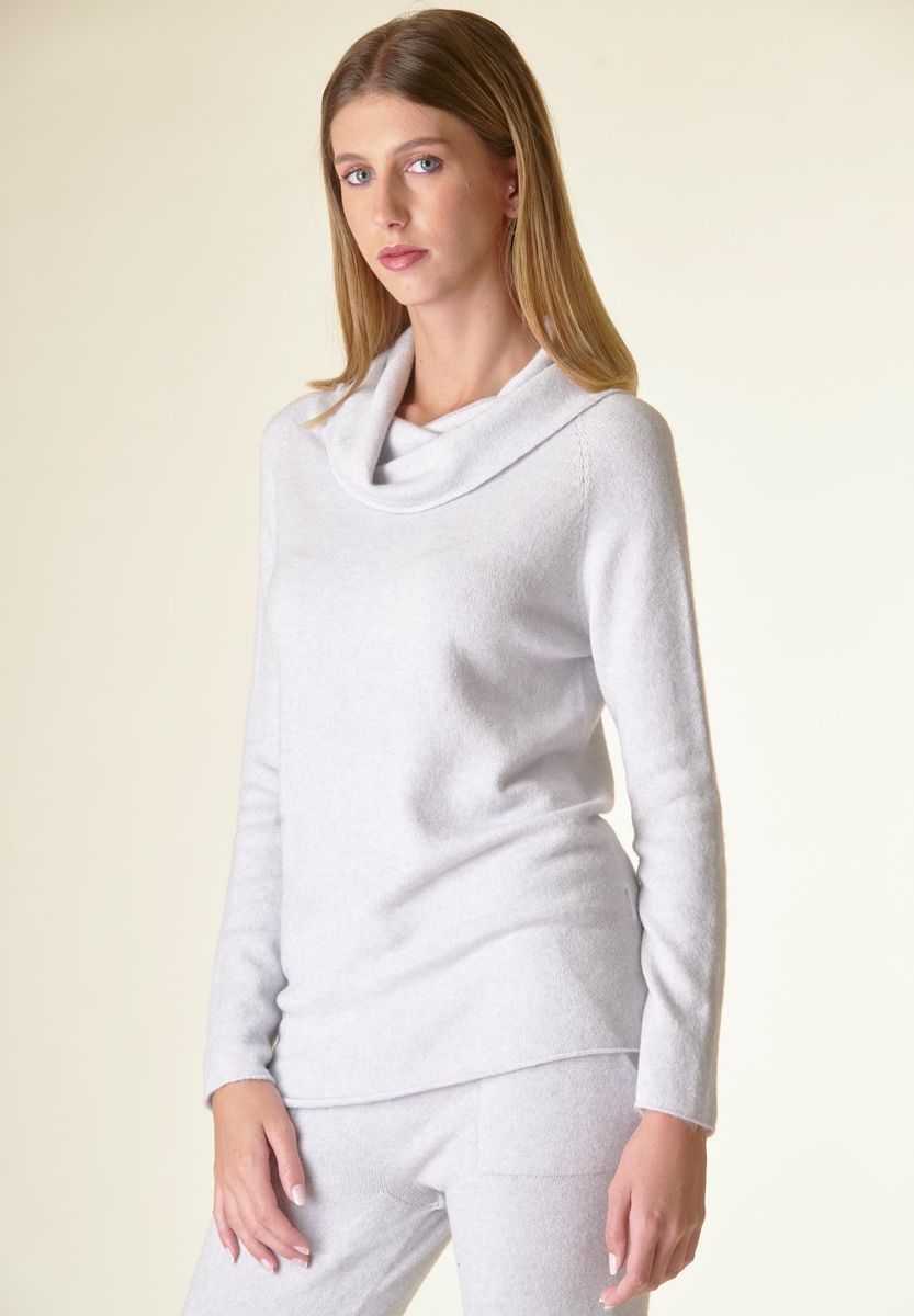 Angelico Maglia perla collo anello viscosa soft