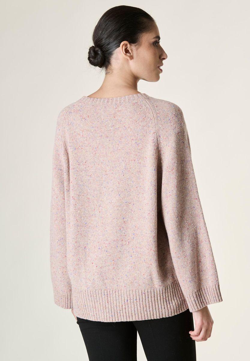 Angelico Maglia Rosa Antico Melange Raglan