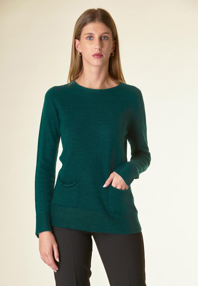 Angelico Maglia verdone taschini inseriti