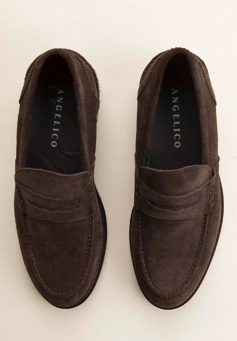 Angelico Mocassino moro scamosciato pelle