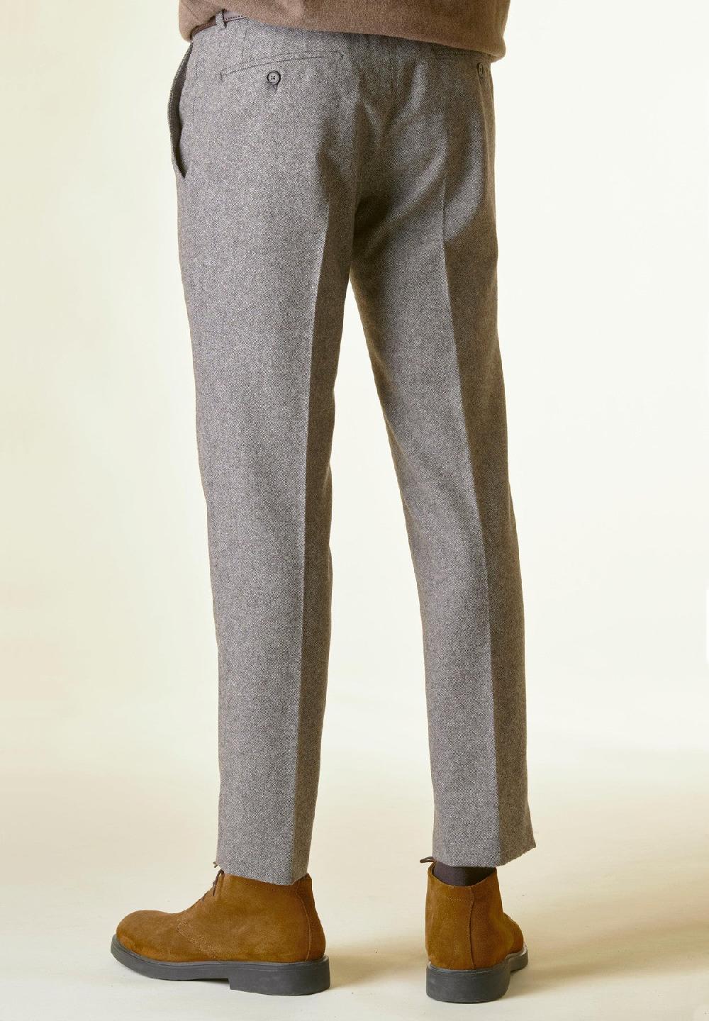 Angelico Pantalone Moro Sale-pepe Lana Custom